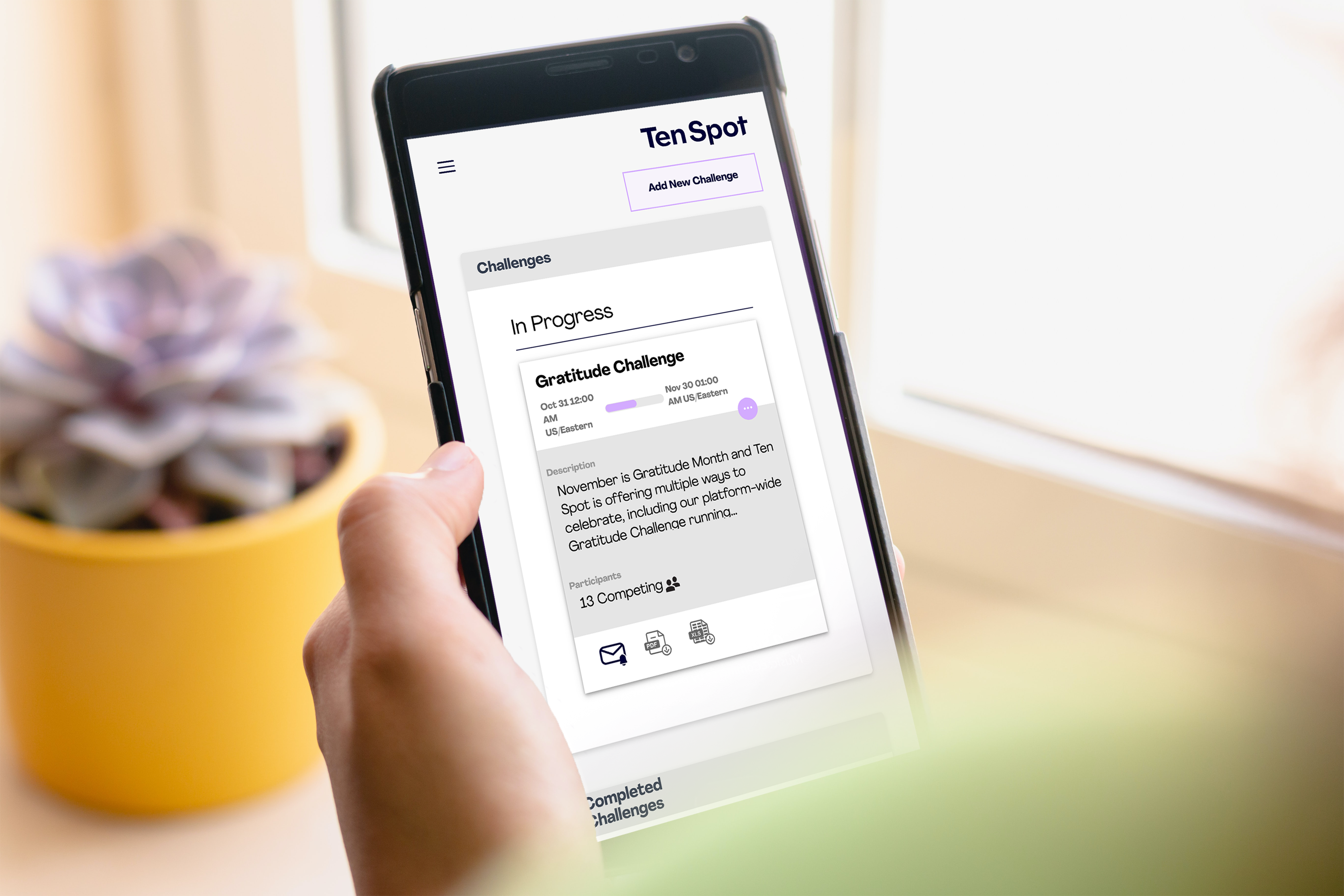 TenSpot Company Challenges Marketing Material